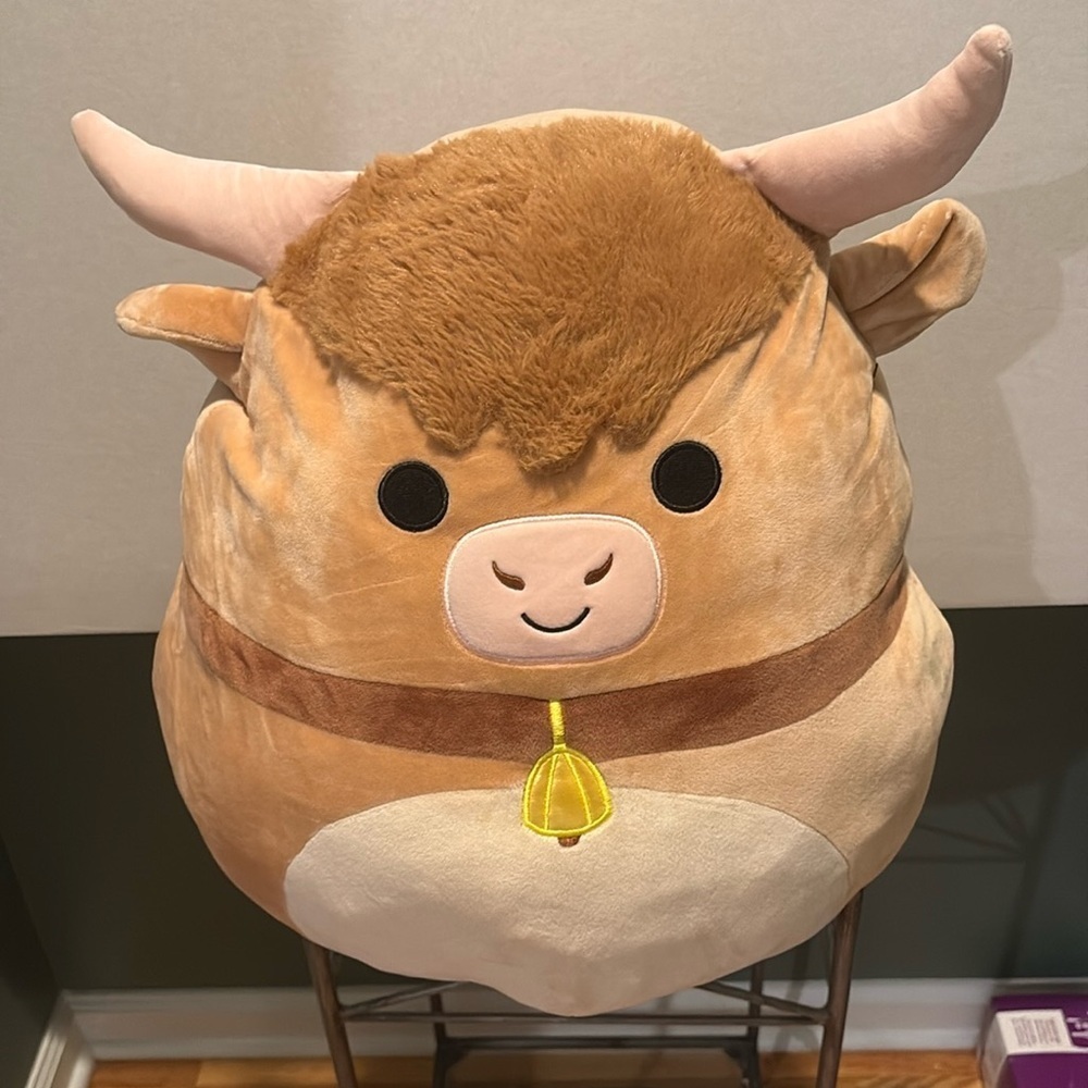 Squishmallows - Kellytoy - Calton the Highland Cow - 16 inch. Plush Toy. - Picture 2 of 14